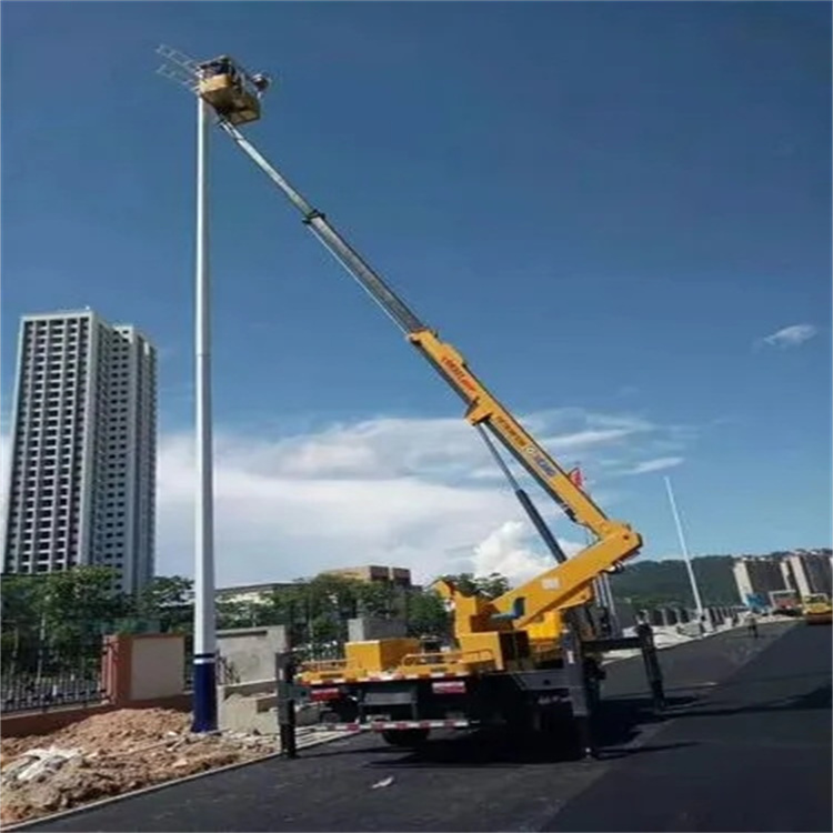 淮南大通维修路灯的曲臂升降车出租