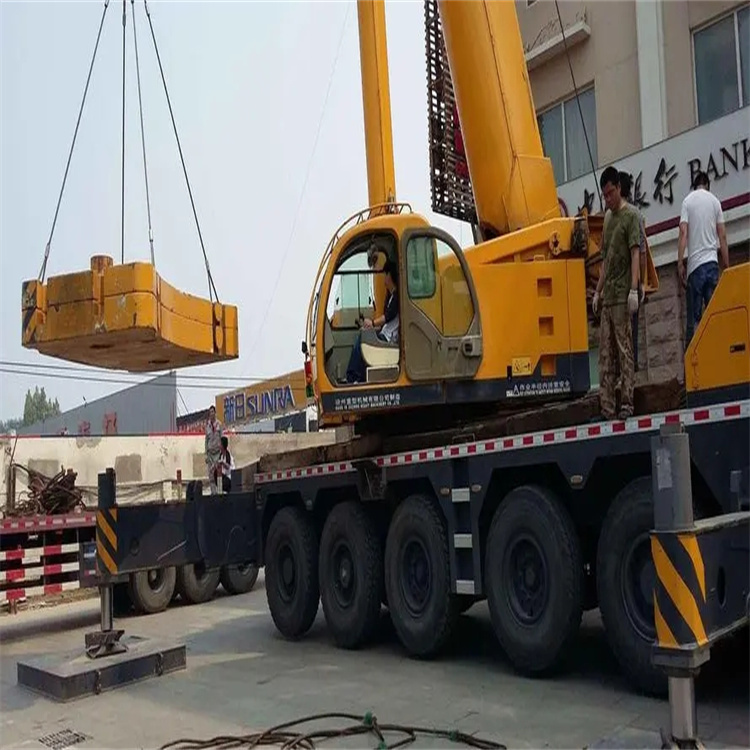 淮南大通当地吊车出租|机器吊装|75吨|工厂搬迁服务